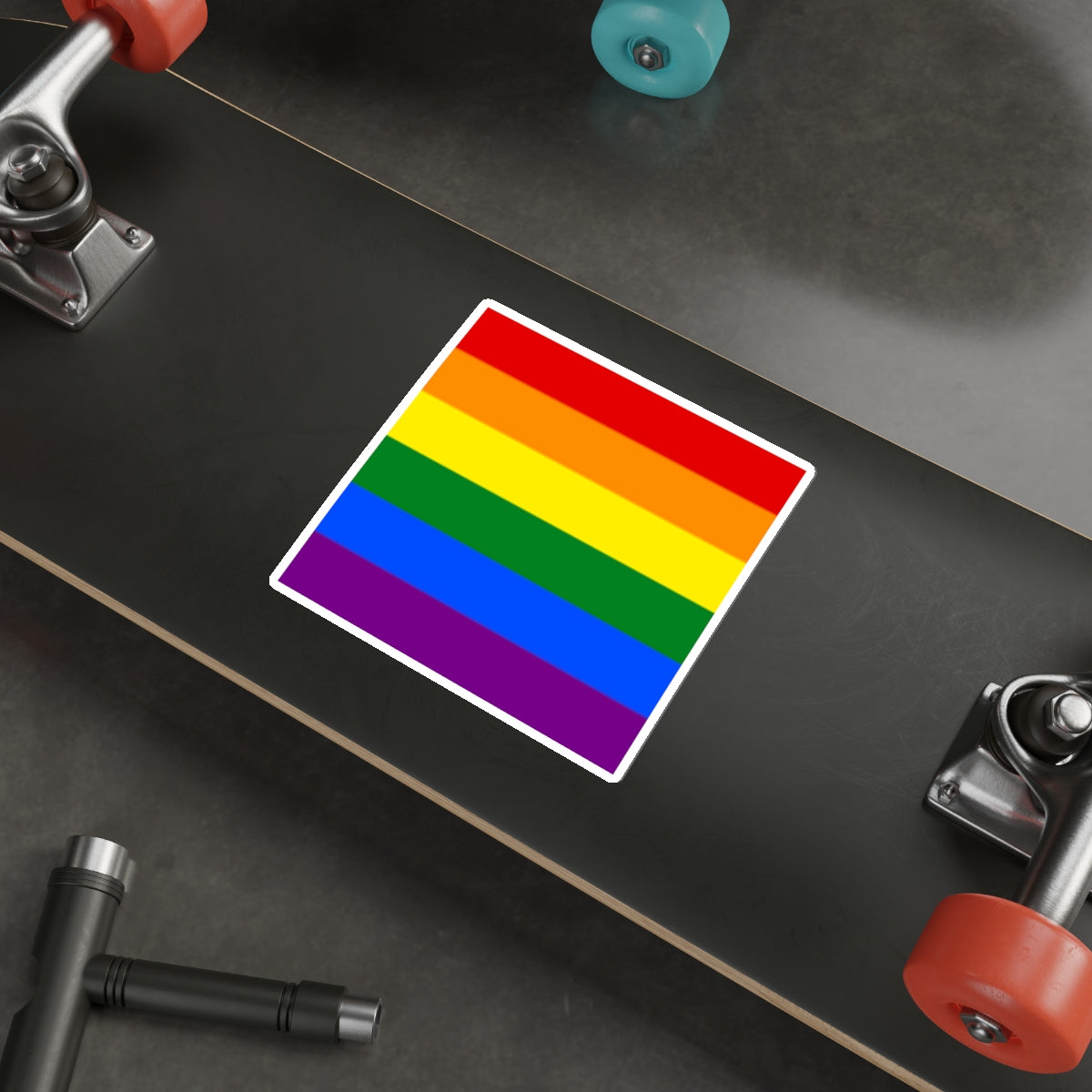 Die-Cut Stickers - Rainbow Flag - EqualiTees.Me