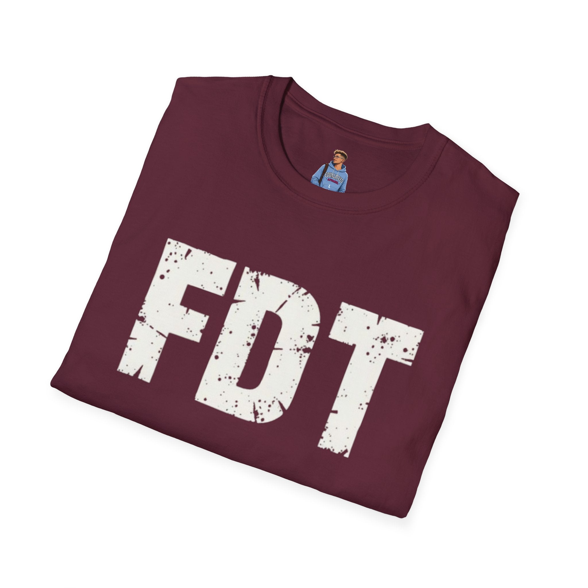 FDT Political Protest Distressed Graphic T-Shirt