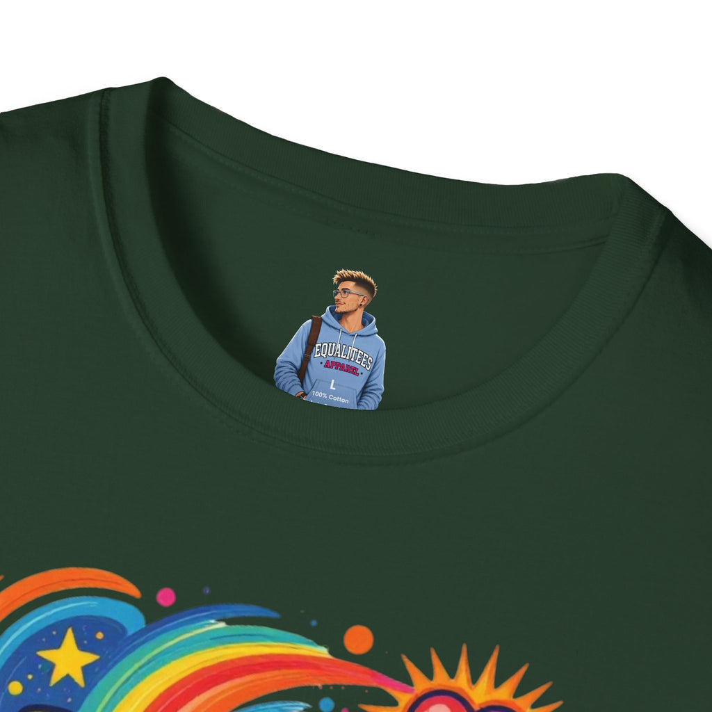 Love Is My Religion Retro Rainbow Graphic T-shirt