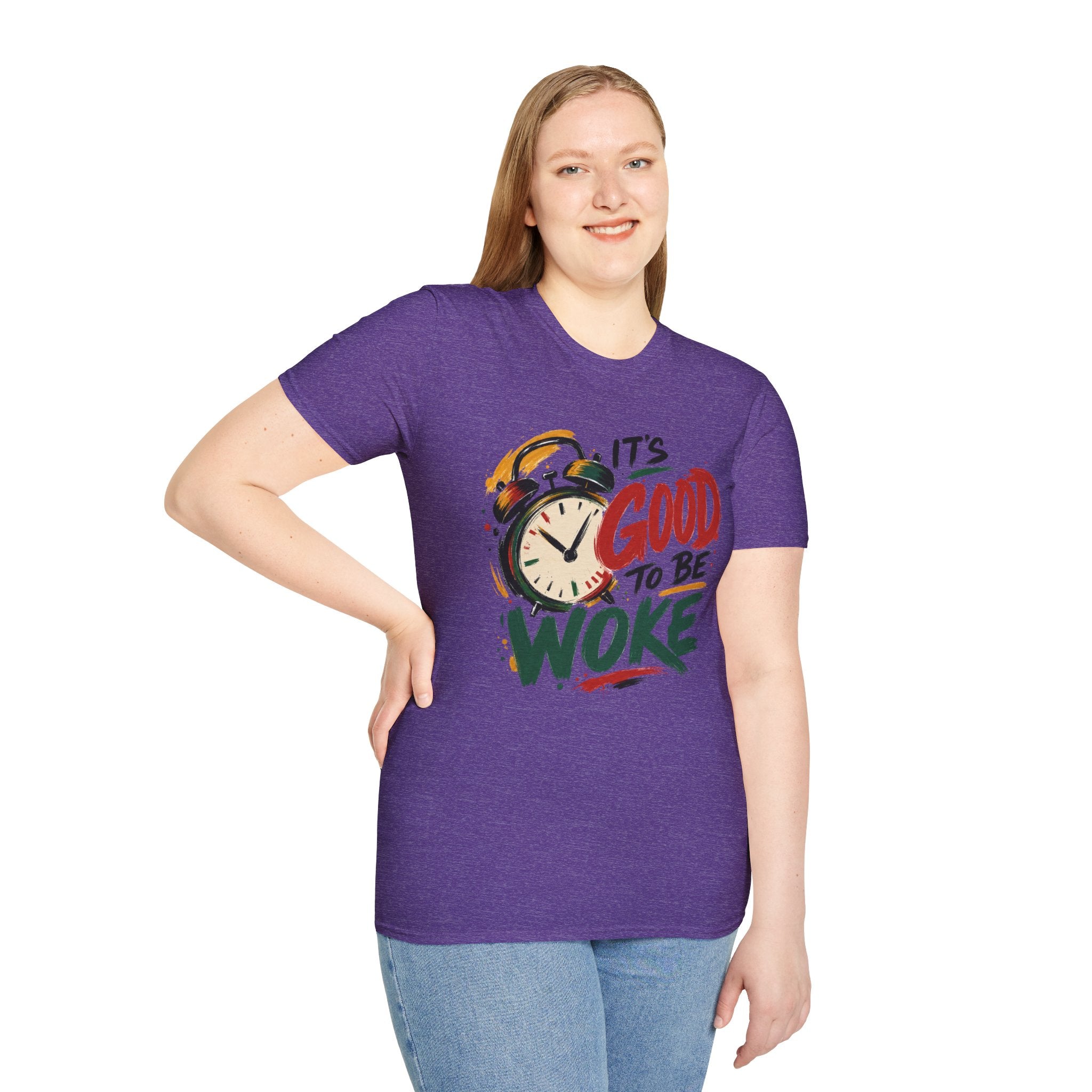 T-Shirt — "It's Good To Be Woke" Graphic Tee (Alarm Clock Design)