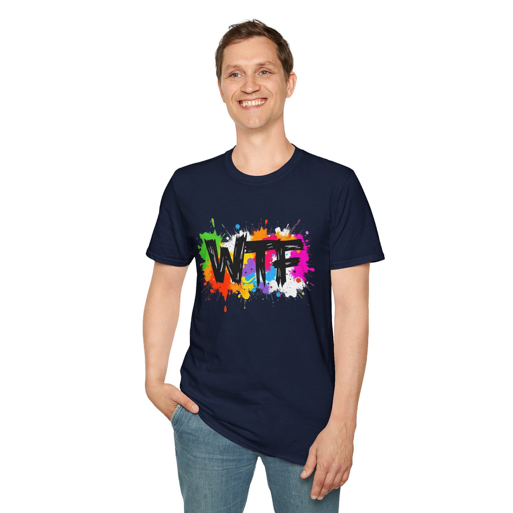Bold Rainbow WTF Color Splash T-Shirt