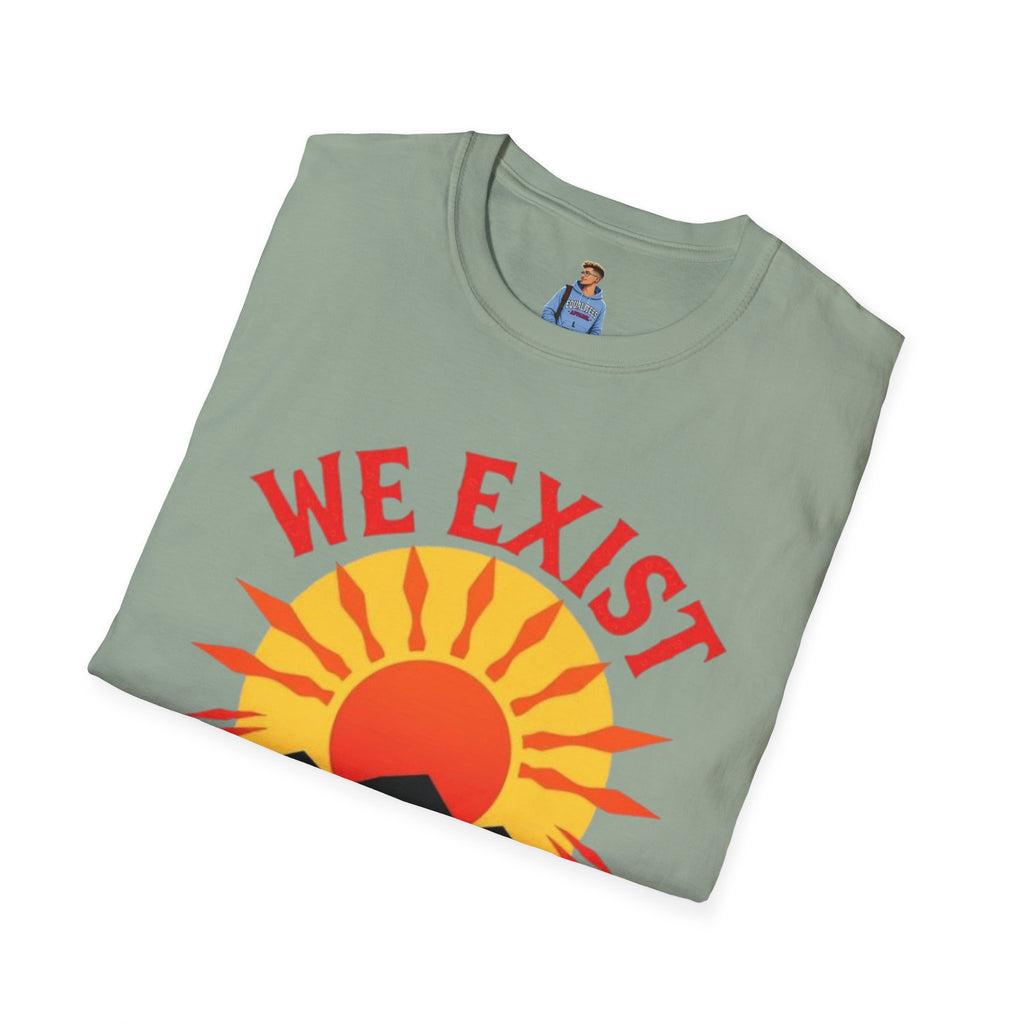 Unisex Softstyle T-Shirt, We Exist We Resist We Rise