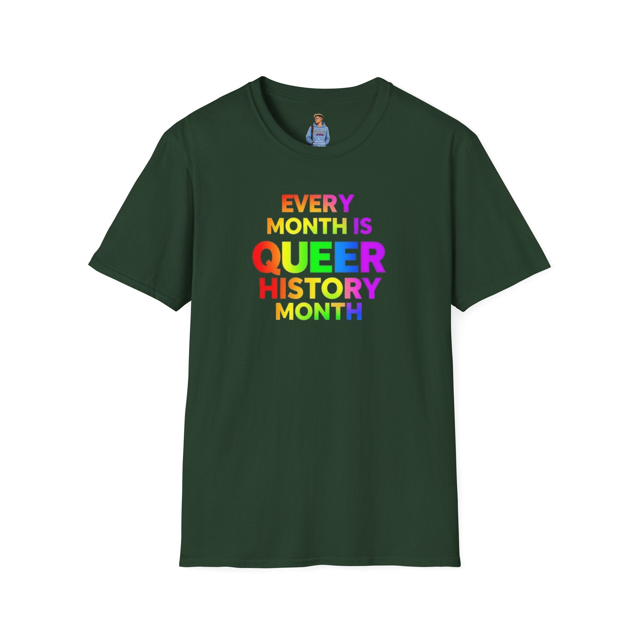 Camiseta del Mes de la Historia Queer | Cada mes es el Mes de la Historia Queer | Camiseta unisex de estilo suave