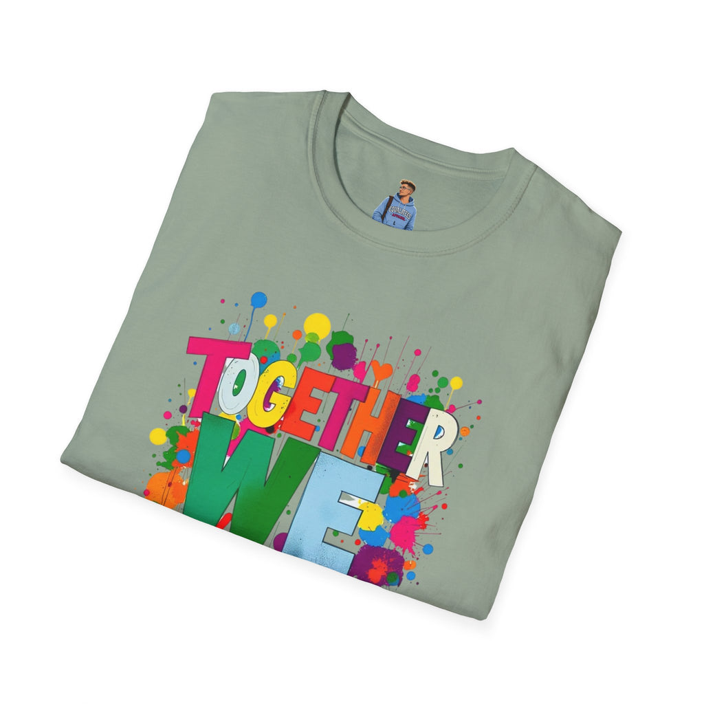 Juntos nos levantamos Camiseta unisex de estilo suave