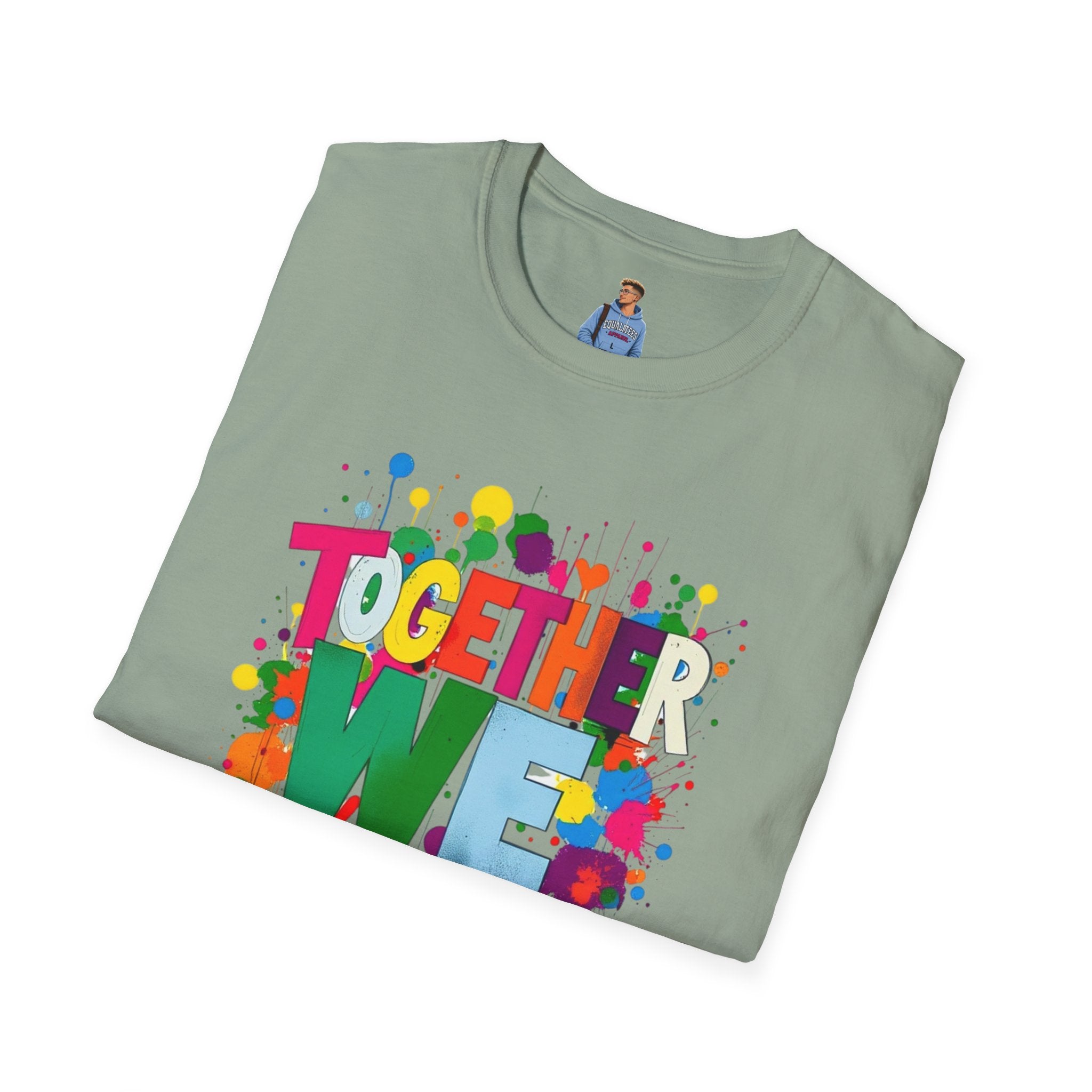 Juntos nos levantamos Camiseta unisex de estilo suave