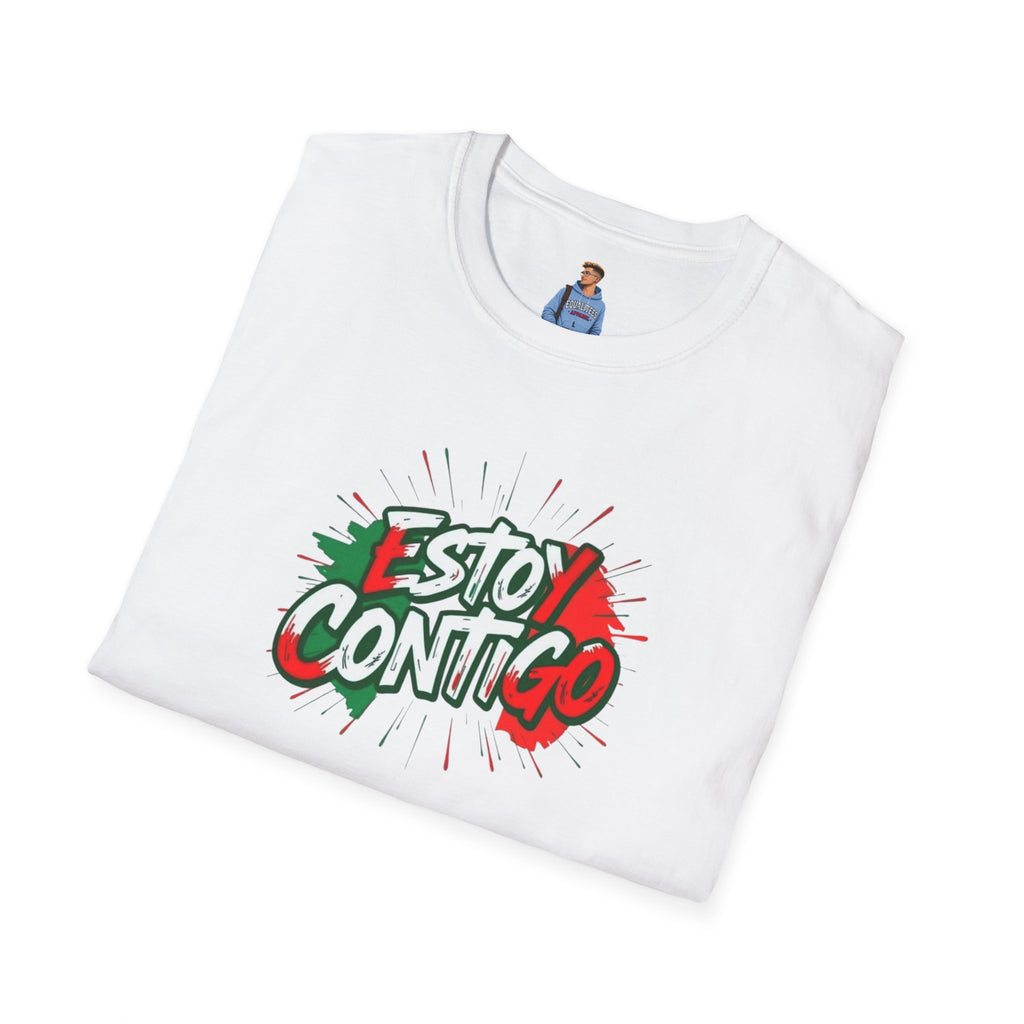 Estoy Contigo (I Am With You) Los inmigrantes hacen grande a Estados Unidos Camiseta unisex de estilo suave Camiseta clásica de protesta
