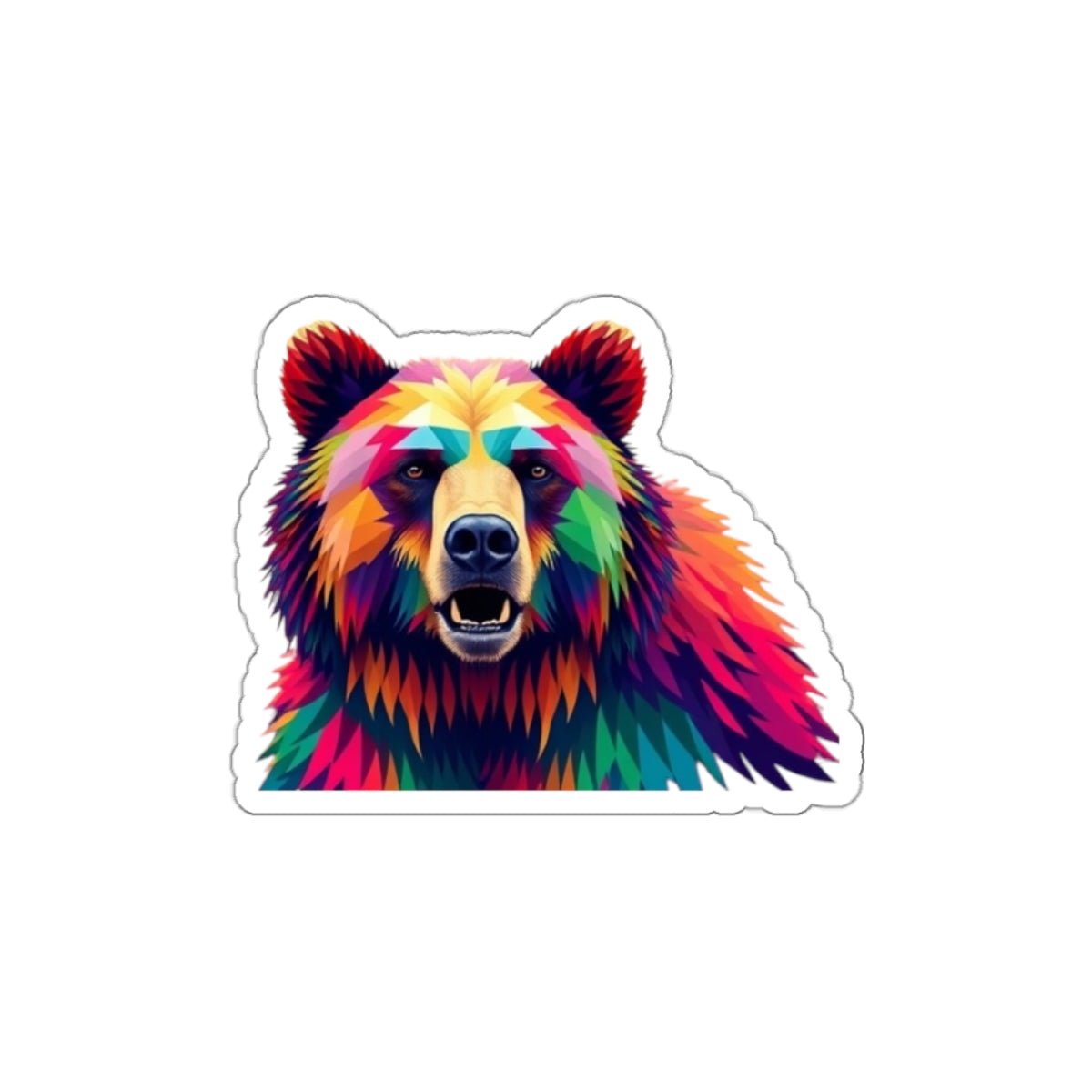 Die-Cut Stickers - Pride Bear - EqualiTees.Me