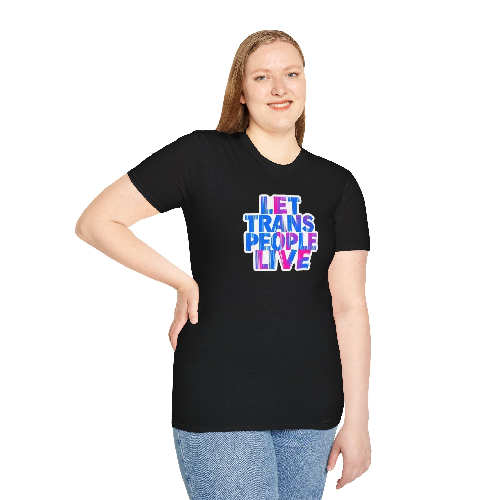Let Trans People Live Unisex Softstyle T-Shirt