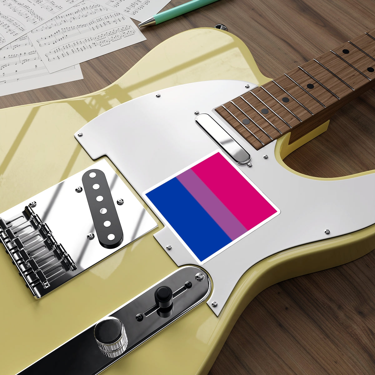 Die-Cut Stickers - Bisexual Pride Flag - EqualiTees.Me