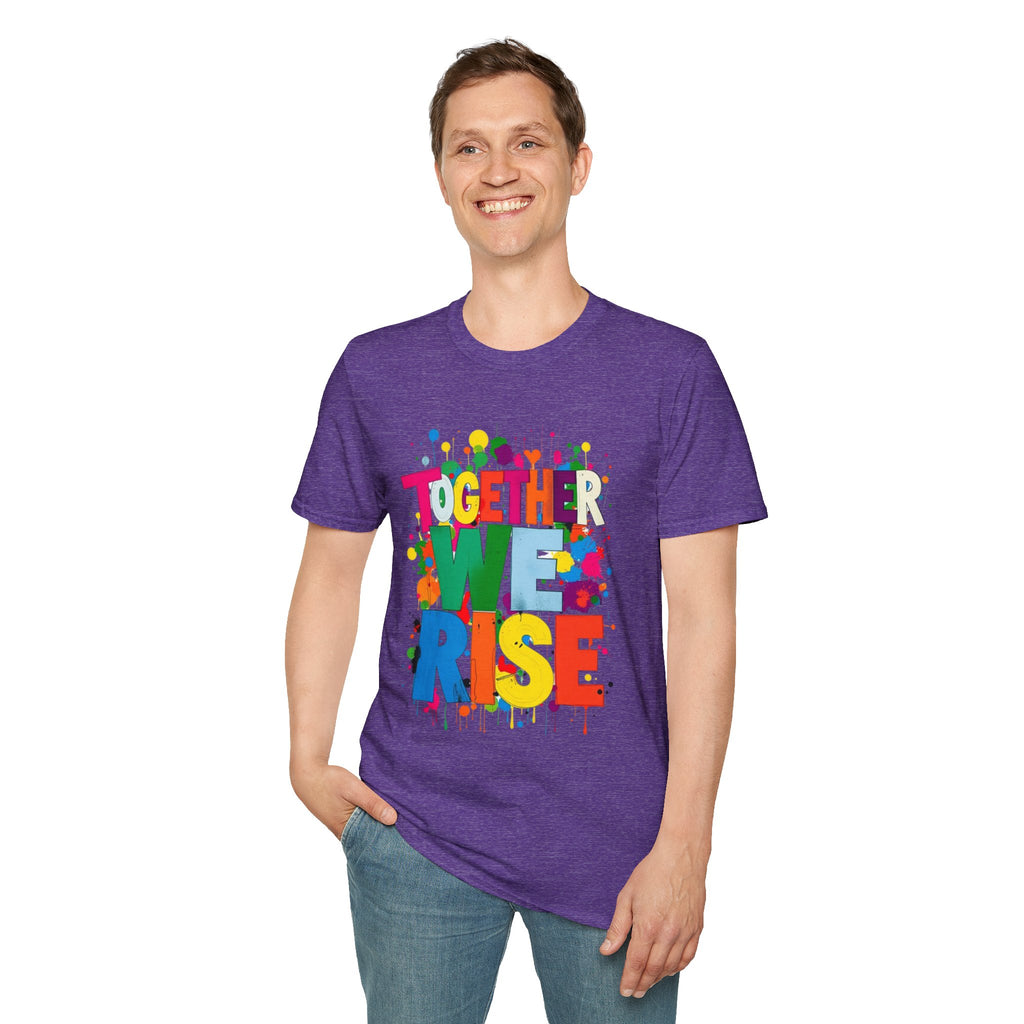 Juntos nos levantamos Camiseta unisex de estilo suave