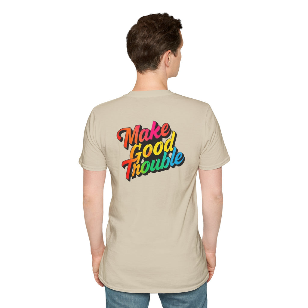Make Good Trouble' Rainbow T-Shirt