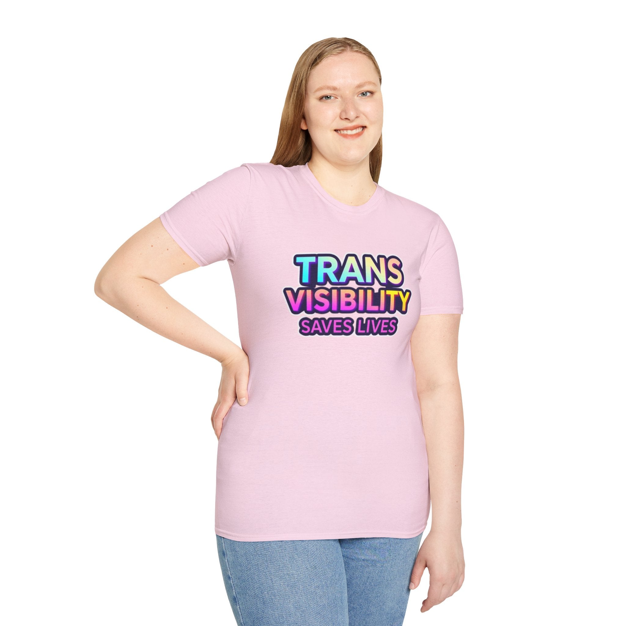 Trans Visibility Saves Lives Statement T-shirt