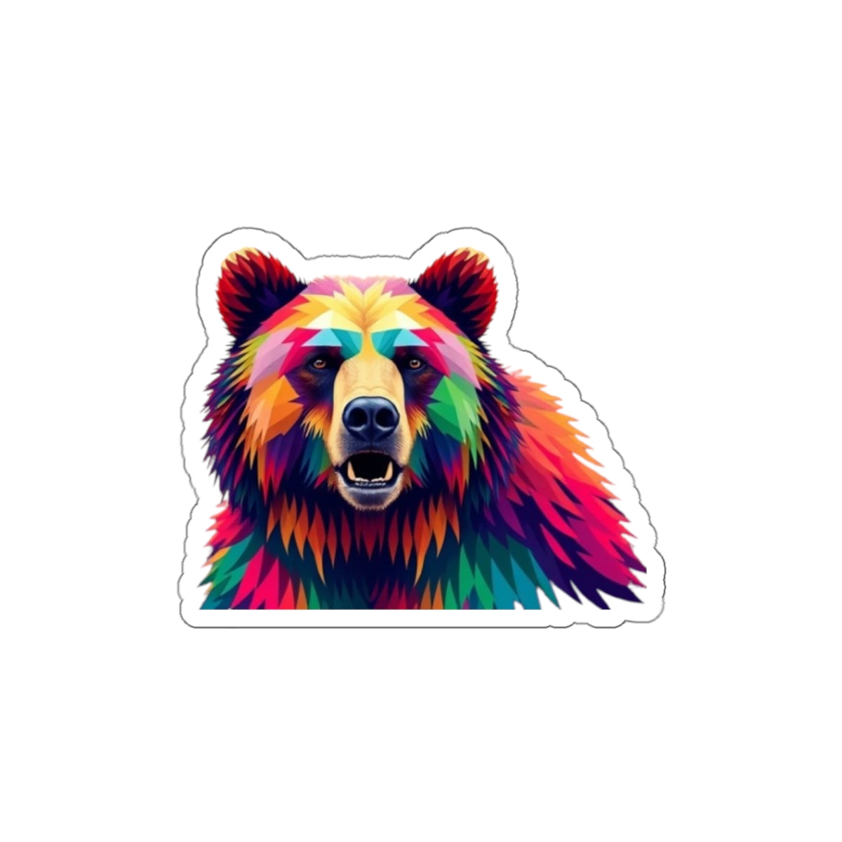 Die-Cut Stickers - Pride Bear - EqualiTees.Me