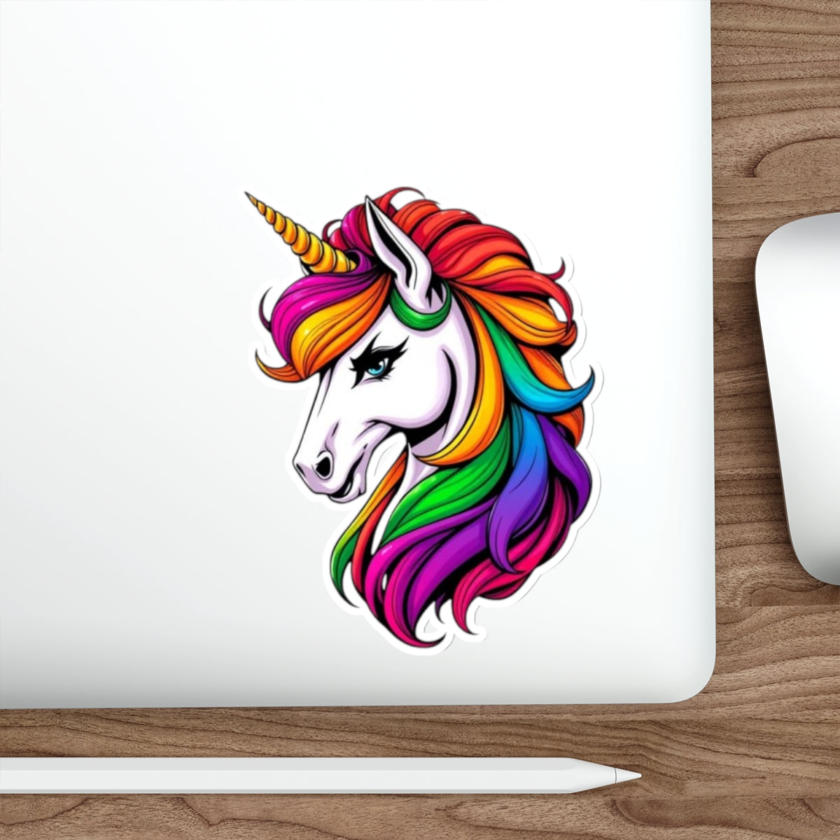 Die-Cut Stickers Sassy Rainbow Unicorn - EqualiTees.Me
