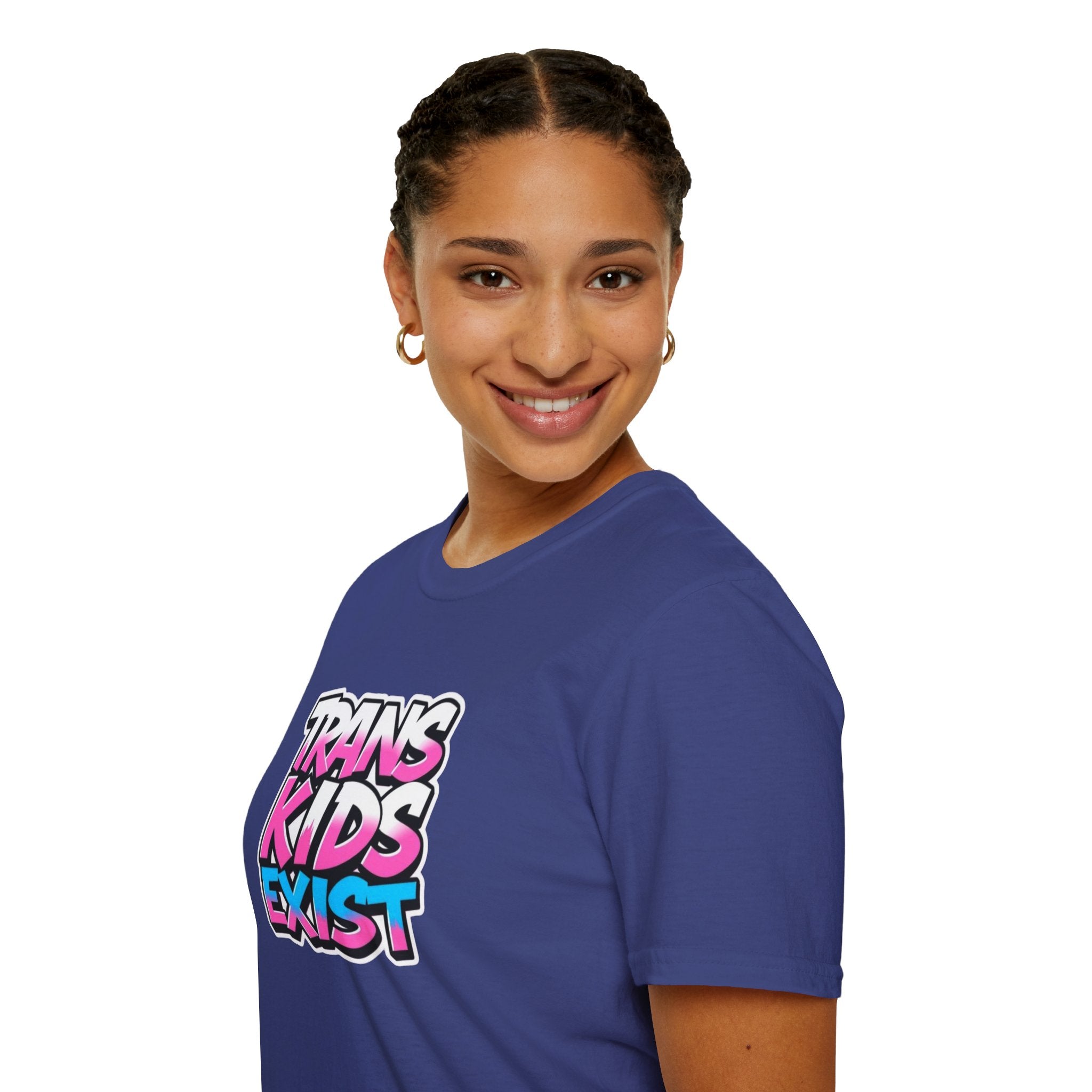 Trans Kids Exist Unisex Softstyle T-Shirt