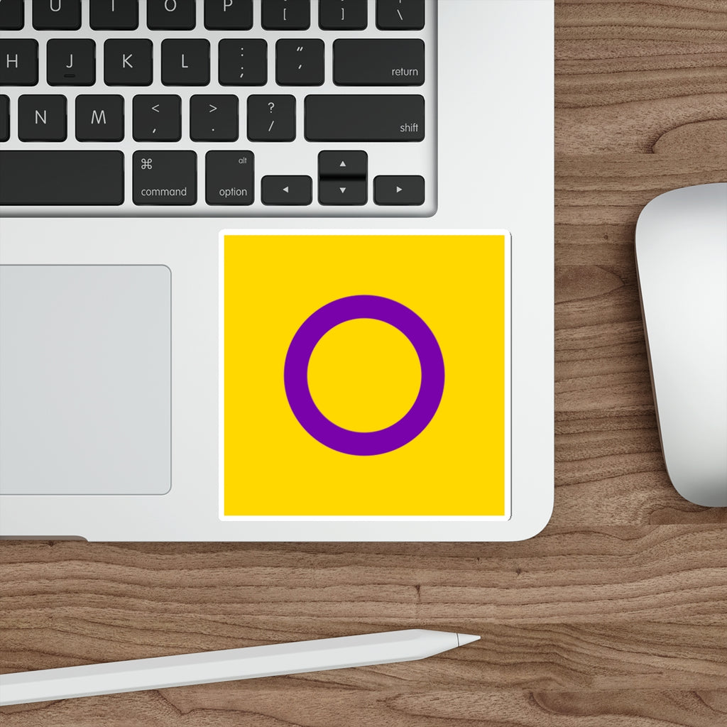 Intersex Pride Flag Die-Cut Sticker - EqualiTees.Me
