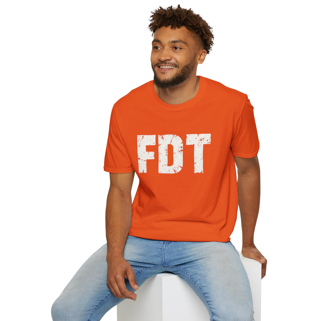 FDT Political Protest Distressed Graphic T-Shirt