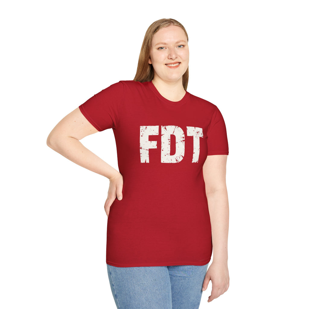 FDT Political Protest Distressed Graphic T-Shirt