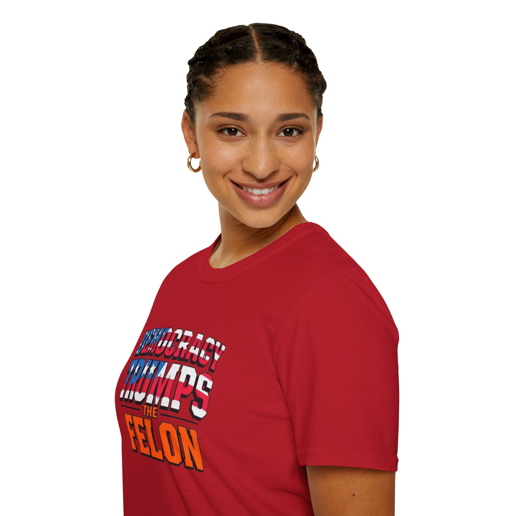 Democracy Trumps the Felon Graphic Tee