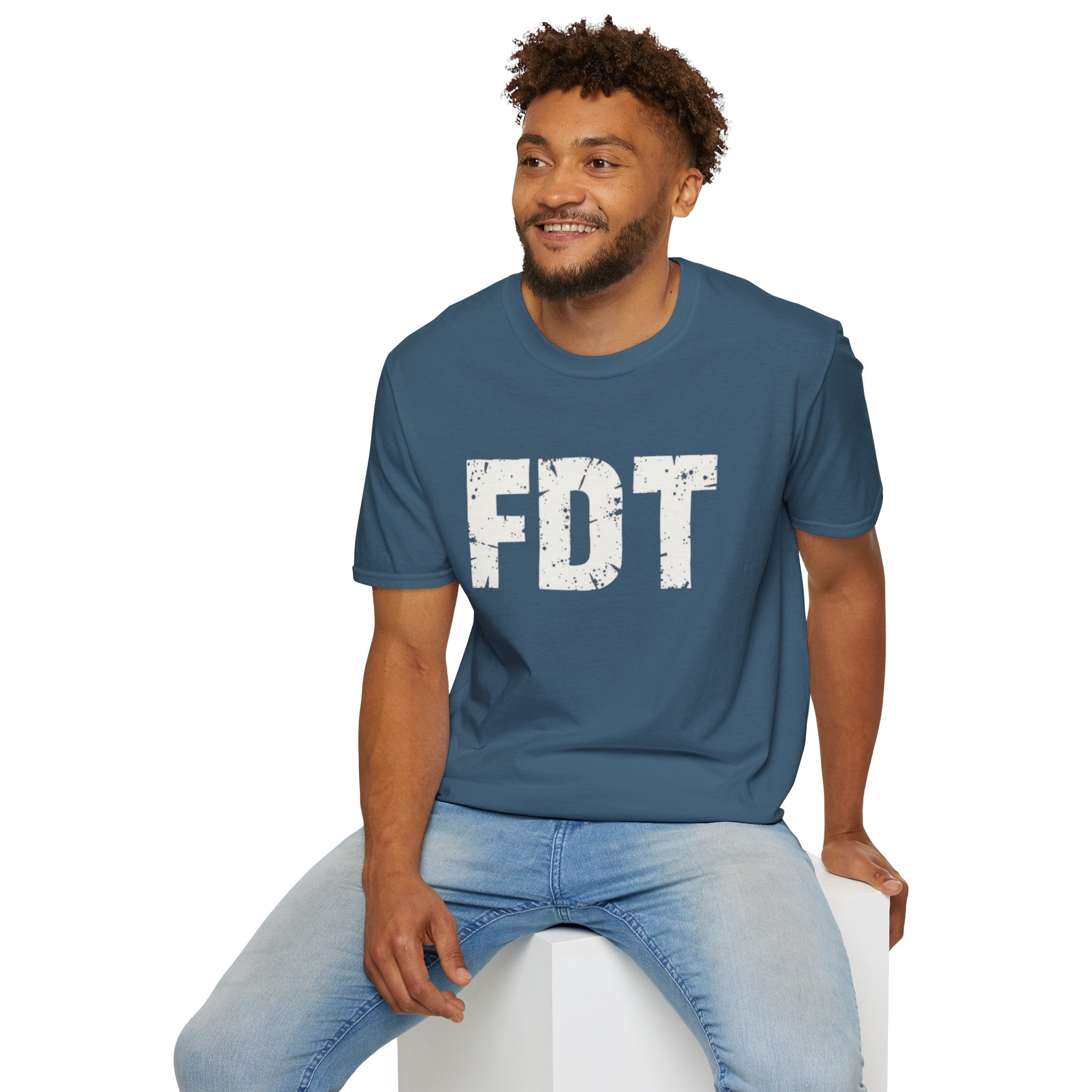 FDT Political Protest Distressed Graphic T-Shirt