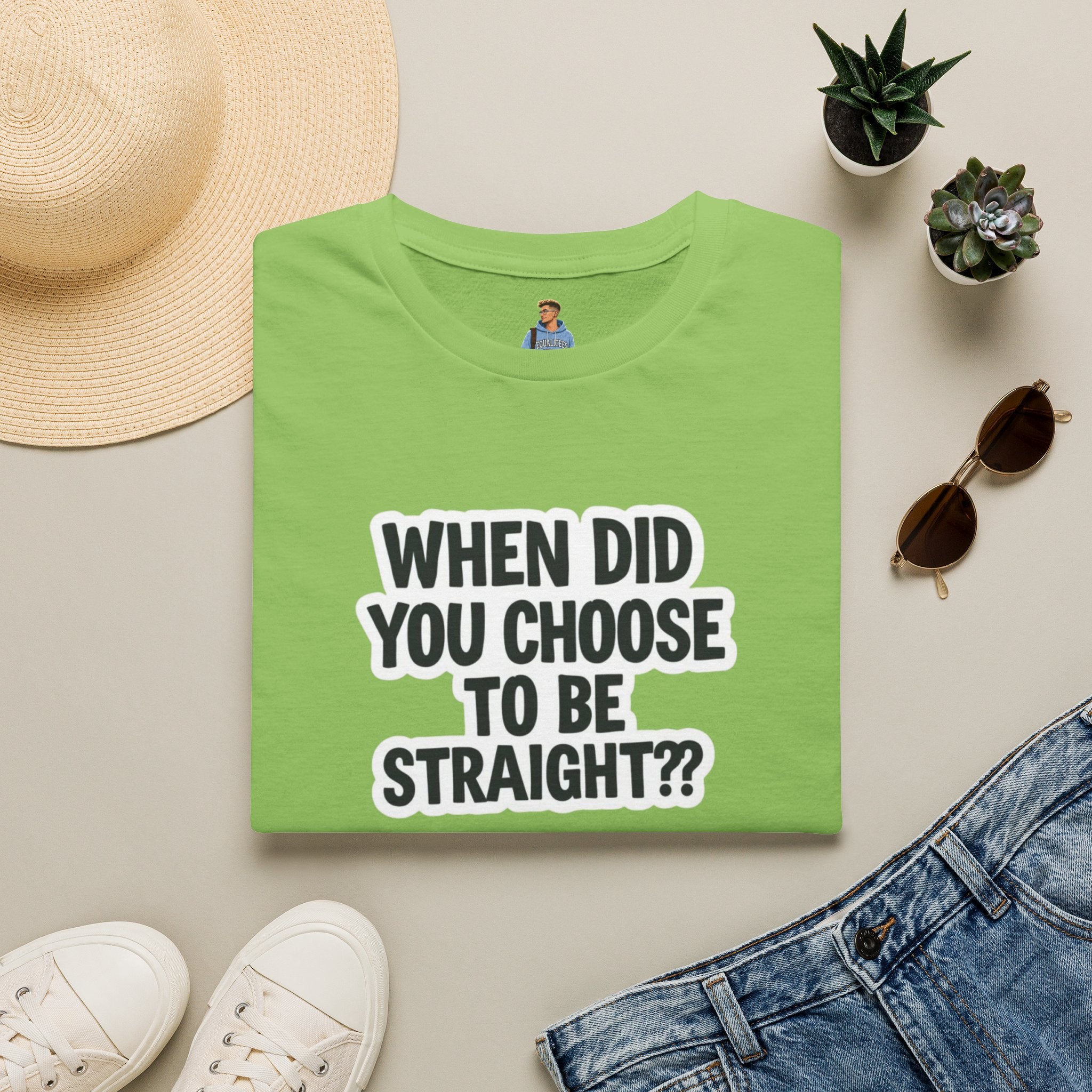 Camiseta unisex suave y divertida: "¿Cuándo elegiste ser heterosexual?"