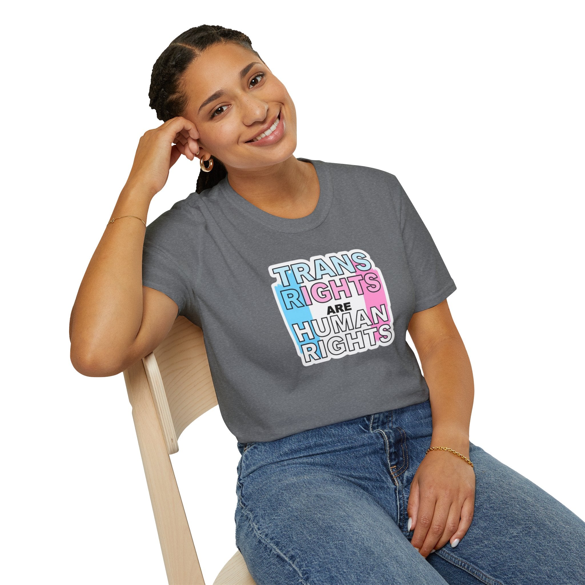 Trans Rights Unisex Softstyle T-Shirt - Support Equality & Trans Rights