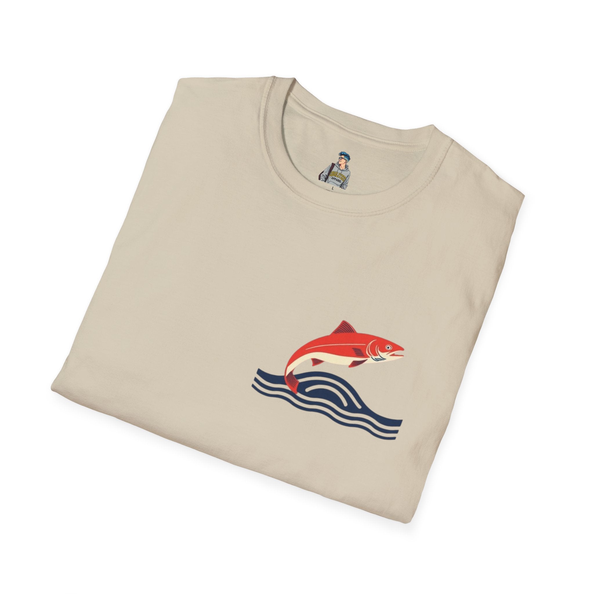 Jumping Salmon Native Pride Softstyle Unisex T-shirt