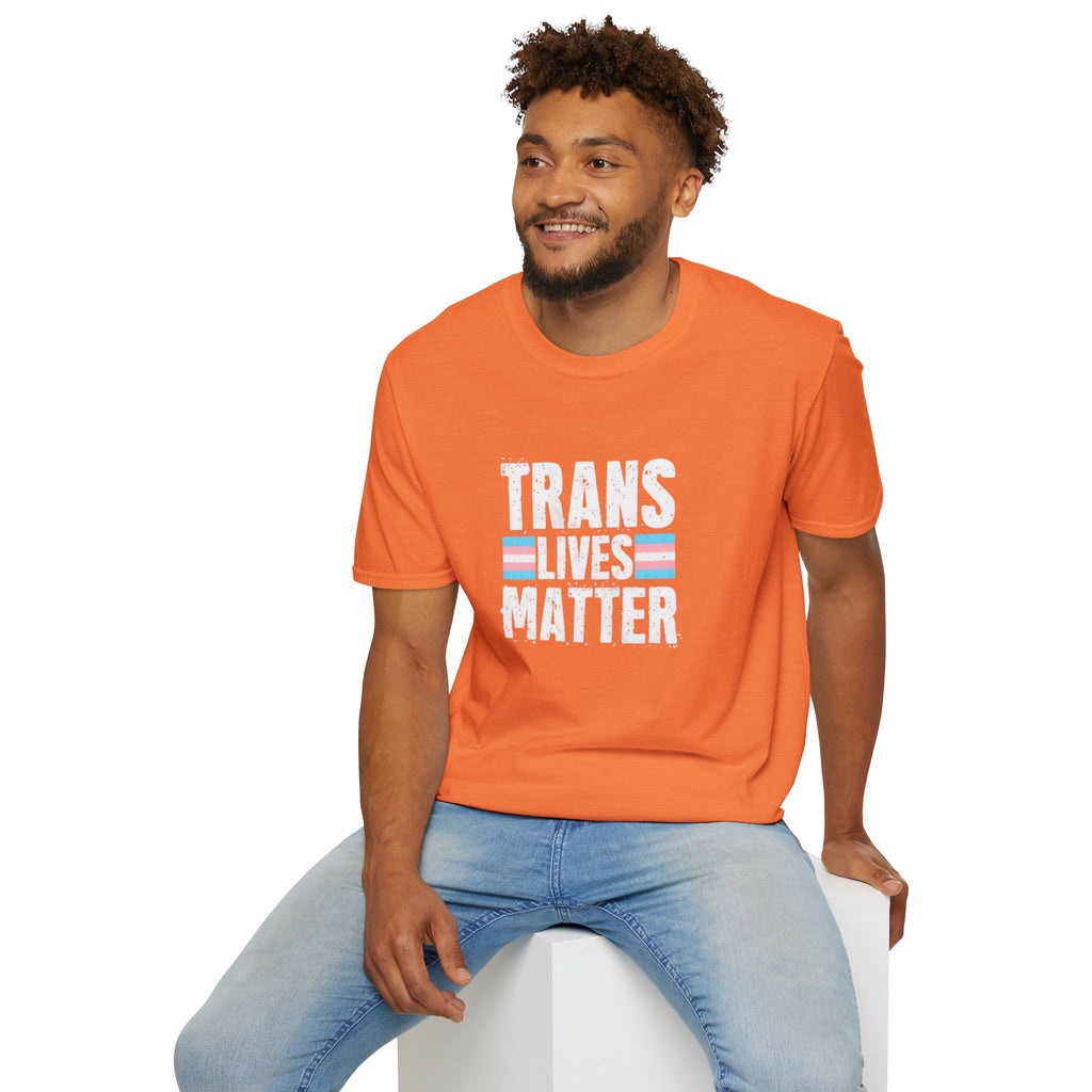 Trans Lives Matter Unisex Softstyle T-Shirt - Support LGBTQ+ Rights