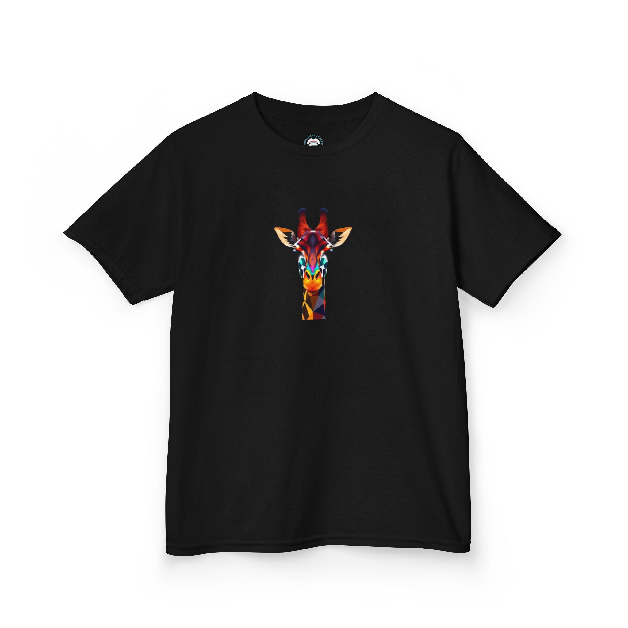 Colorful Fractal Giraffe Kids Heavy Cotton™ Tee - EqualiTees.Me