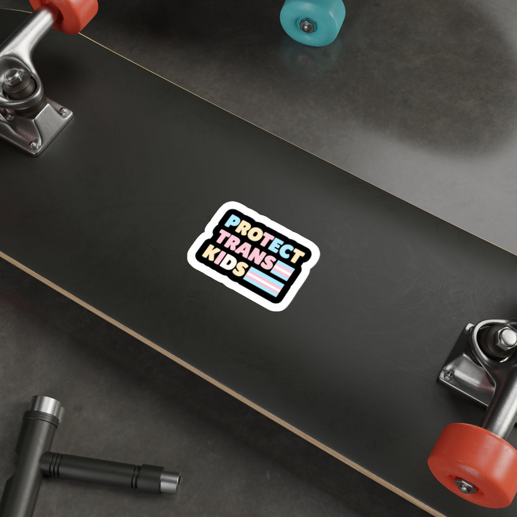 Die-Cut Stickers - Protect Trans Kids Sticker - EqualiTees.Me