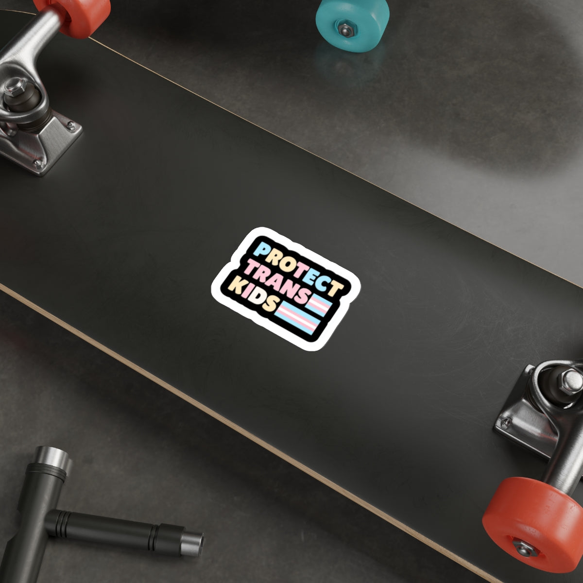 Die-Cut Stickers - Protect Trans Kids Sticker - EqualiTees.Me