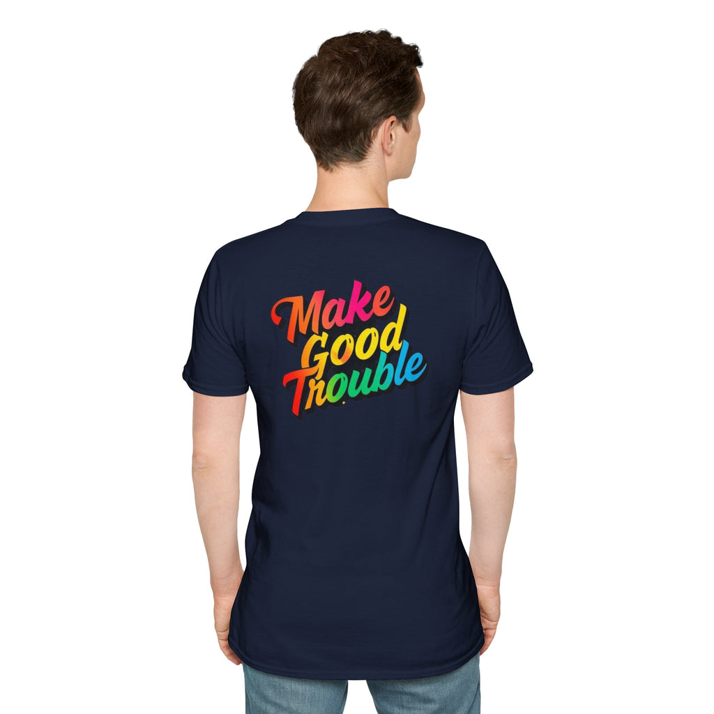 Make Good Trouble' Rainbow T-Shirt