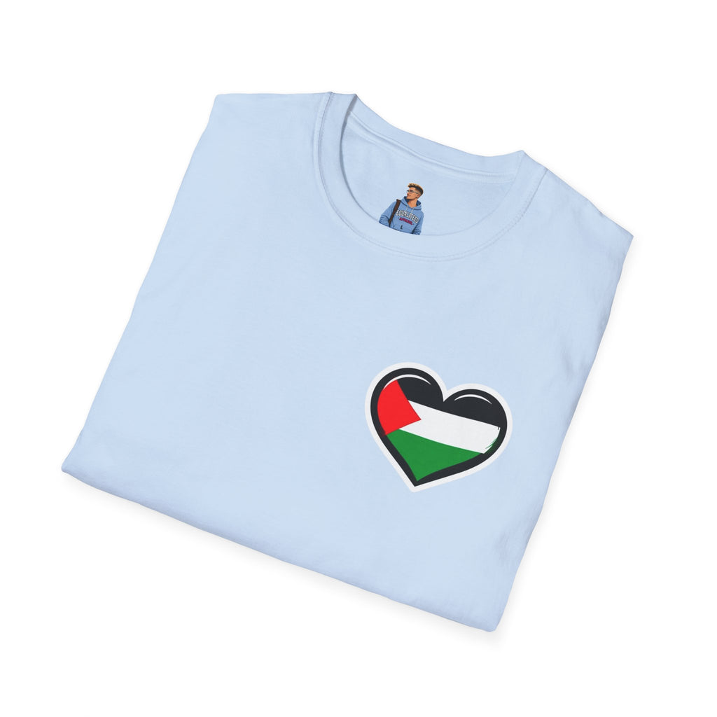 Camiseta unisex de estilo suave: "Apoya a Gaza y todos somos Palestina".