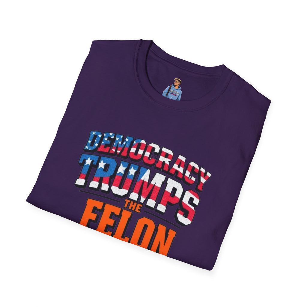 Democracy Trumps the Felon Graphic Tee