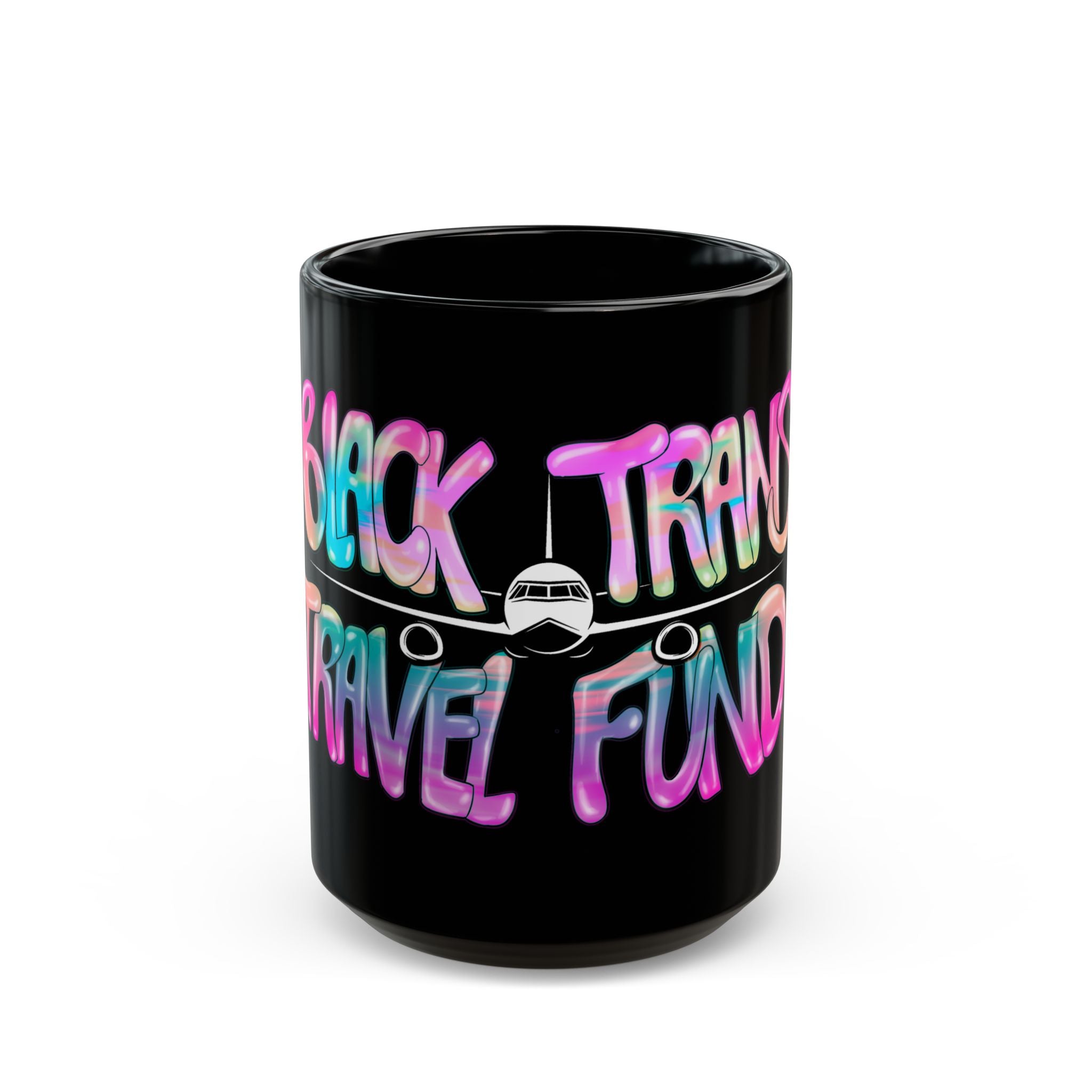 BTTF - Black Trans Travel Fund Black Ceramic Mug 11oz/15oz