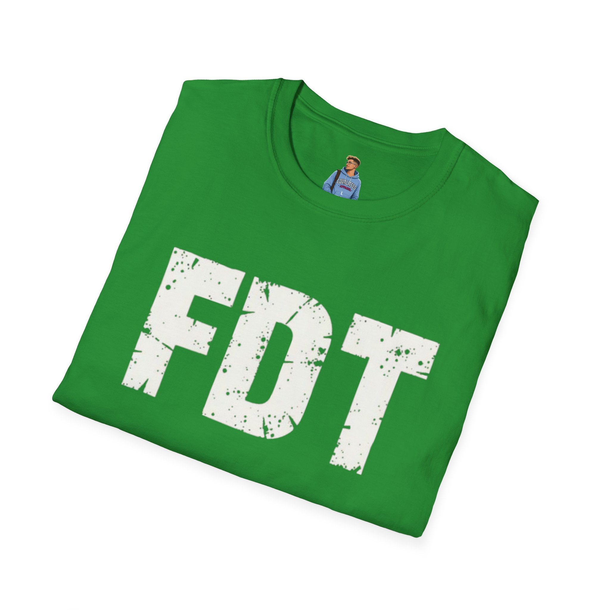 FDT Political Protest Distressed Graphic T-Shirt