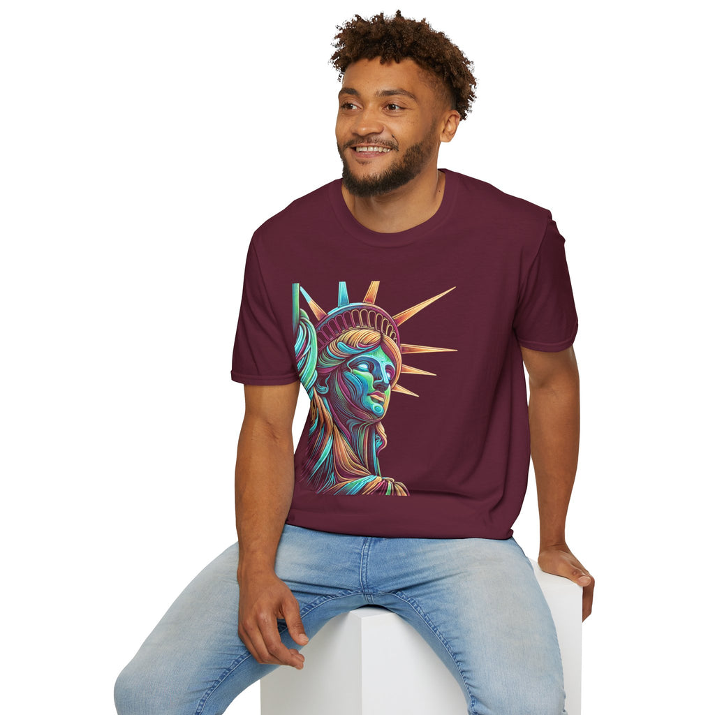 Camiseta unisex de estilo suave Lady Liberty