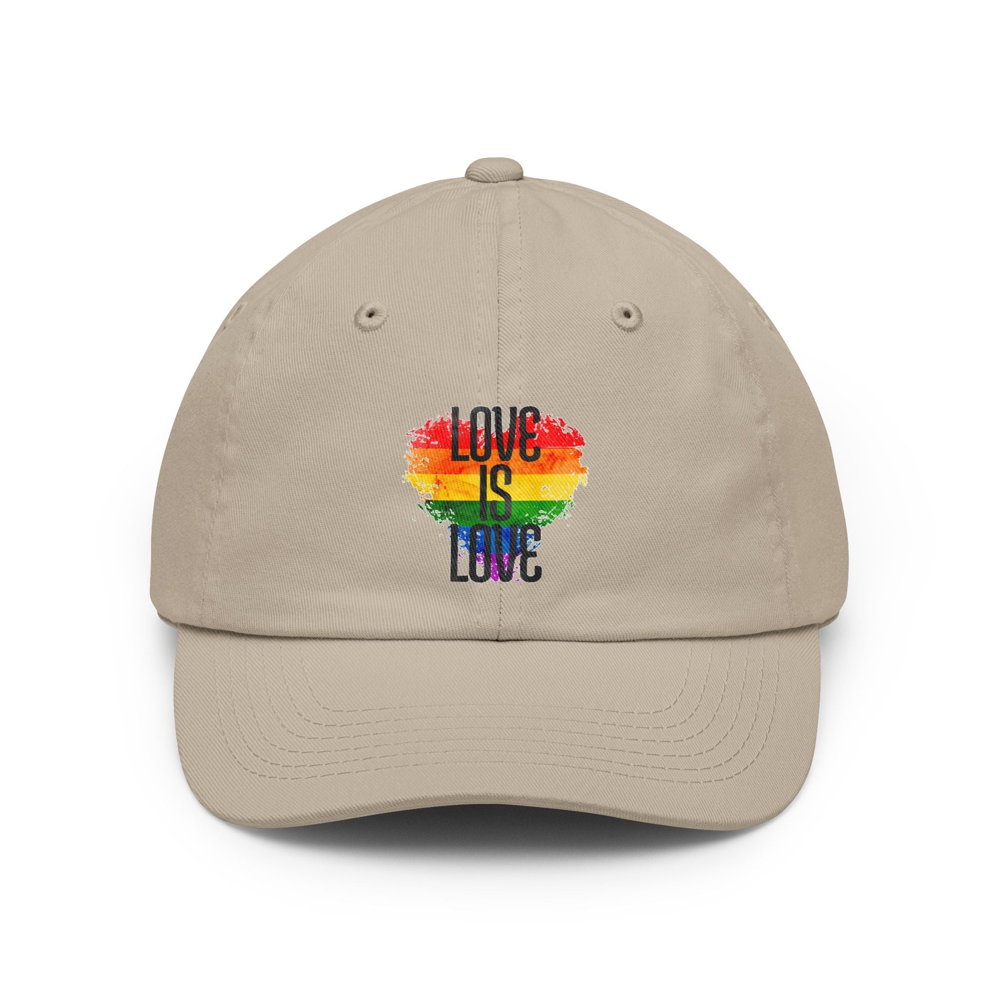 'Love Is Love' Rainbow Heart Pride Cap