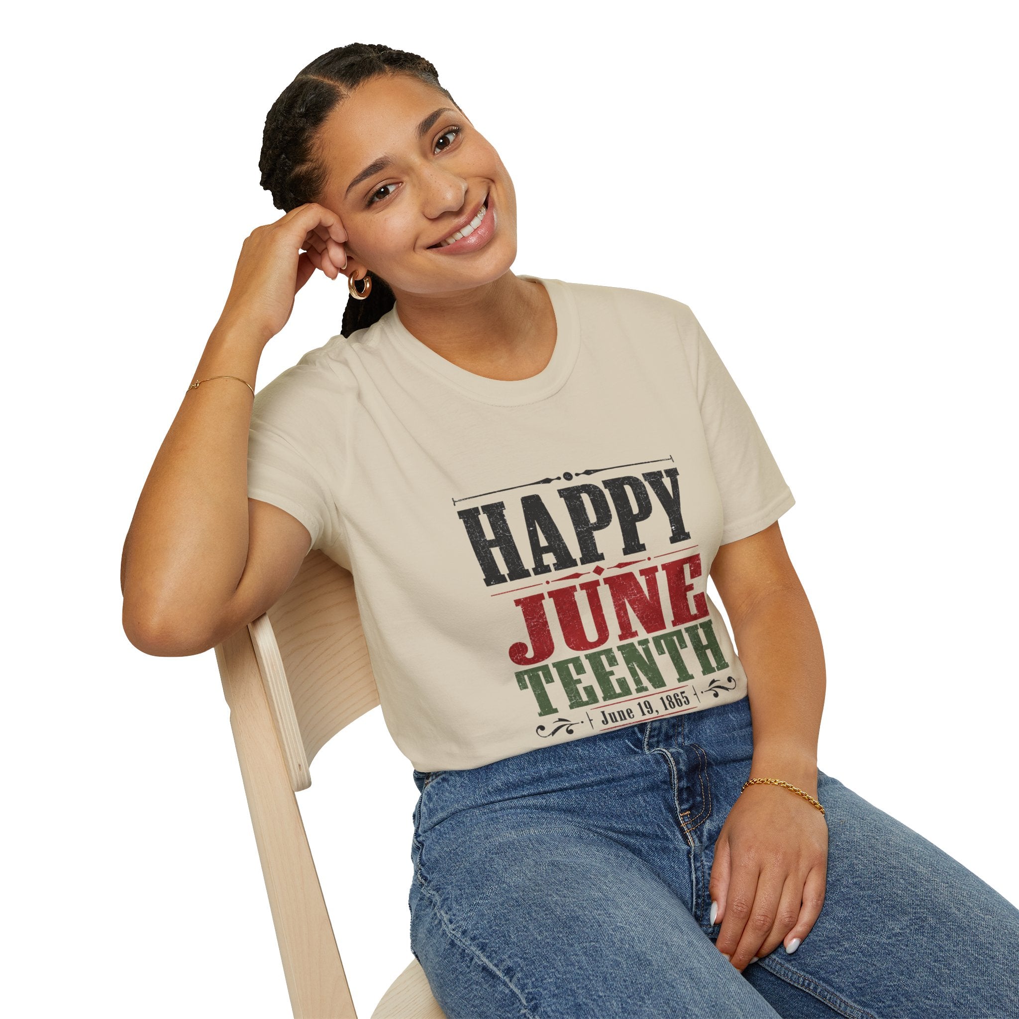 Juneteenth T-Shirt — "Happy Juneteenth" Celebration Tee