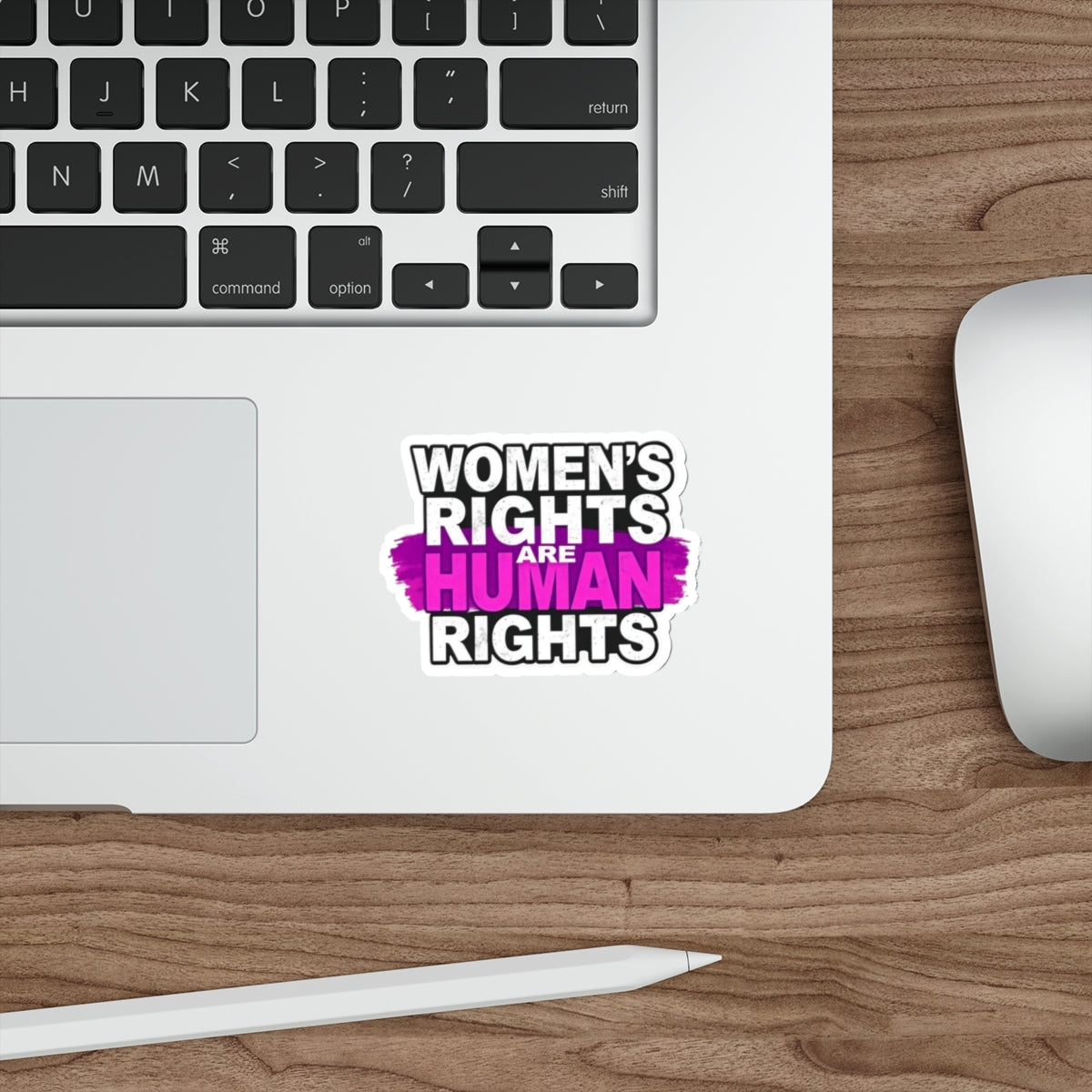 Die-Cut Stickers - WOMEN'S RIGHTS ARE HUMAN RIGHTS - EqualiTees.Me