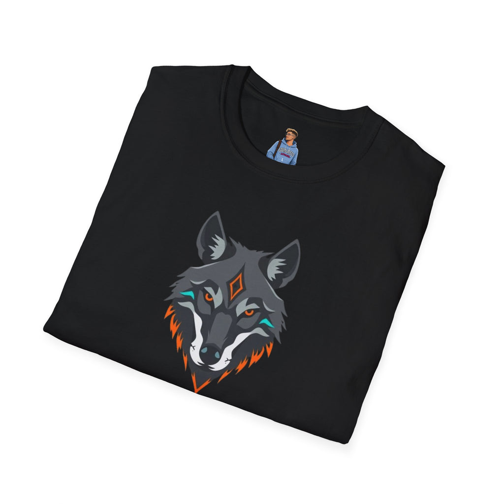 Mystical Wolf Design Unisex Softstyle T-shirt