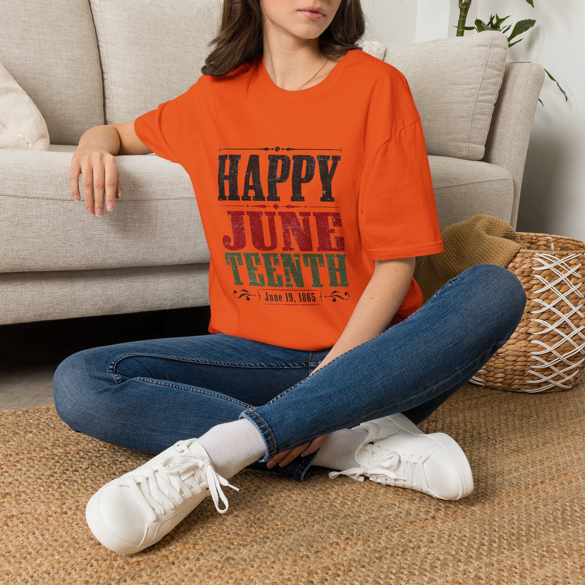 Juneteenth T-Shirt — "Happy Juneteenth" Celebration Tee