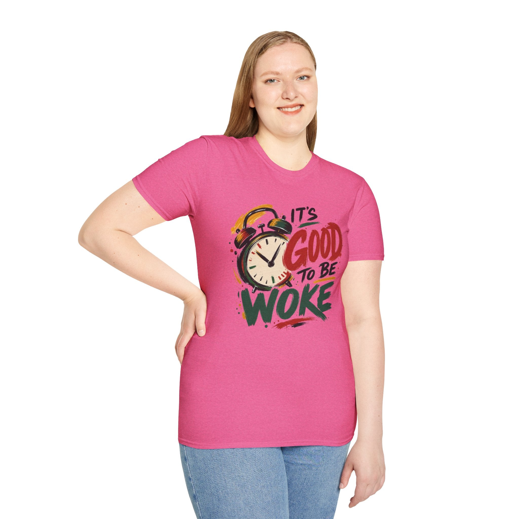 T-Shirt — "It's Good To Be Woke" Graphic Tee (Alarm Clock Design)
