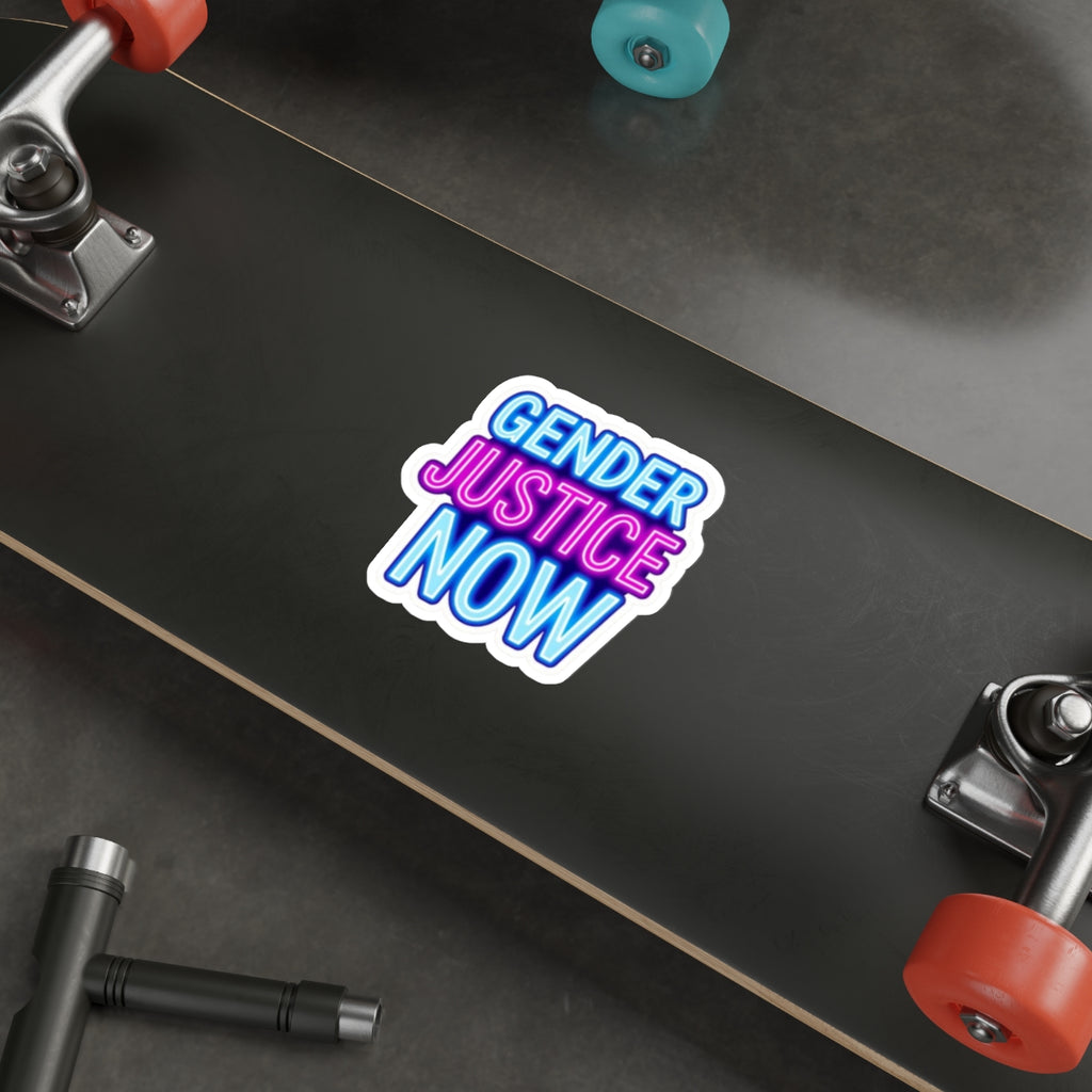 Die-Cut Stickers - GENDER JUSTICE NOW - EqualiTees.Me