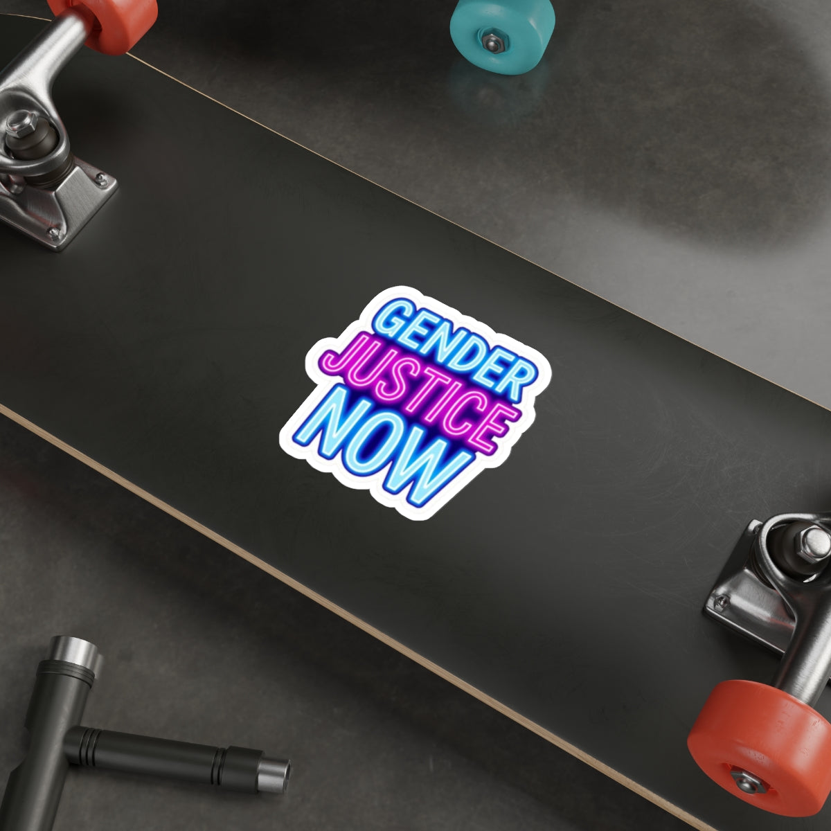 Die-Cut Stickers - GENDER JUSTICE NOW - EqualiTees.Me