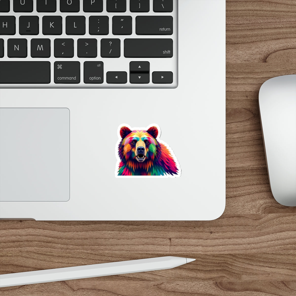 Die-Cut Stickers - Pride Bear - EqualiTees.Me