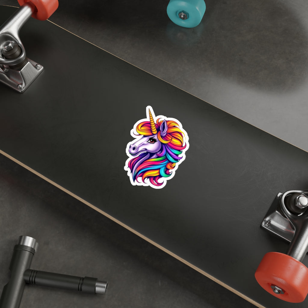 Die-Cut Stickers Purple Unicorn - EqualiTees.Me