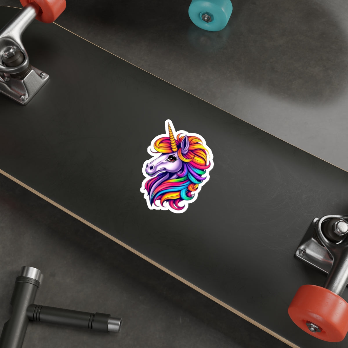Die-Cut Stickers Purple Unicorn - EqualiTees.Me