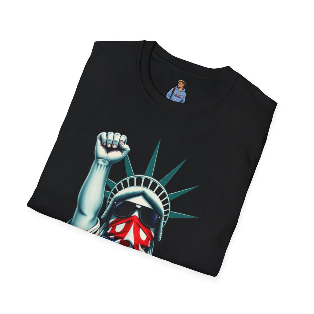 Resist - Patriotic Statue of Liberty T-Shirt - Unisex Softstyle Tee