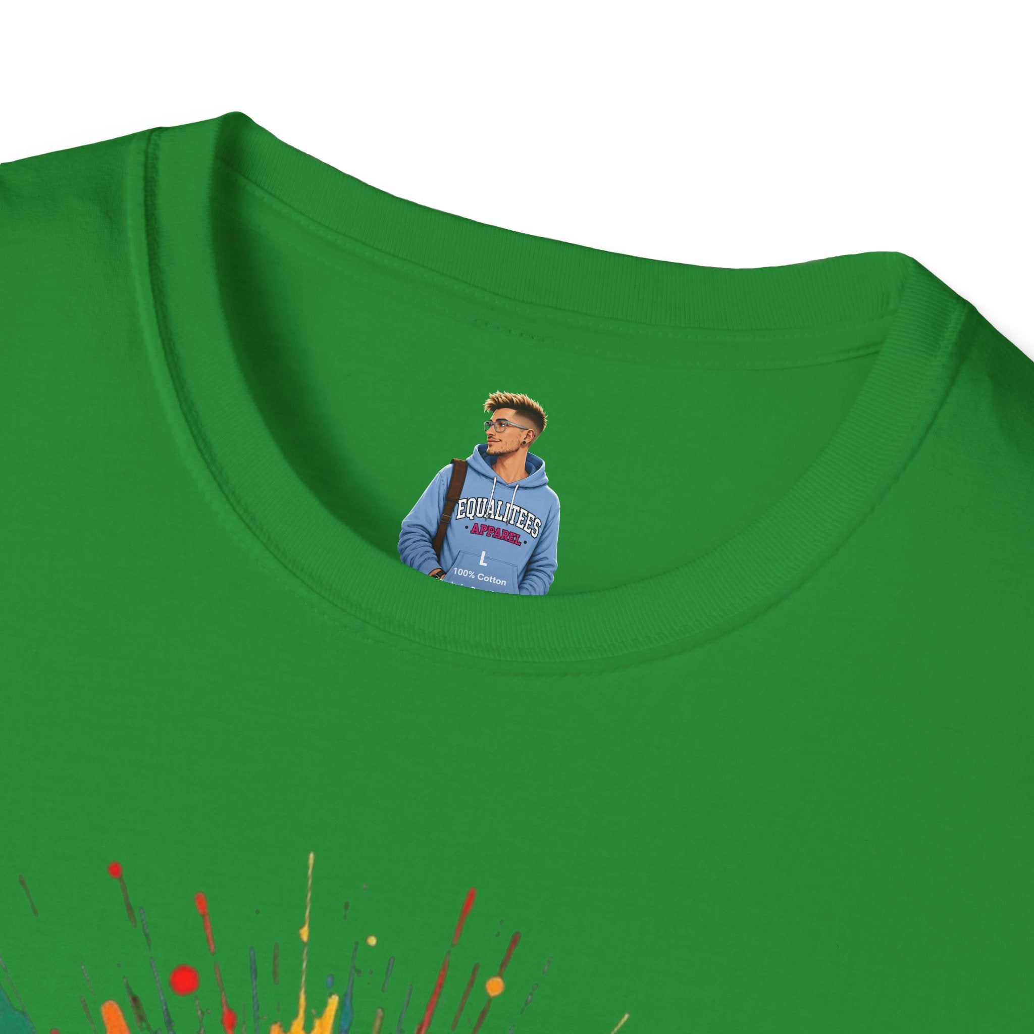 We All Belong Unisex Softstyle T-Shirt - Colorful Pride Tee